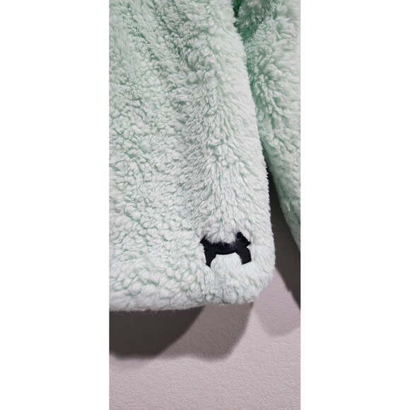Under Armour Girls Coldgear Green Soft Faux Fur Jacket YMD/M - Picture 4 of 10